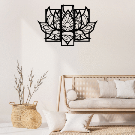 Bring peace and positivity to your space with this beautiful Lotus MDF Wall Art. Crafted from premium MDF with fine laser-cut detailing, this artwork adds elegance, spirituality, and a modern touch to any wall. MDF WALL ART